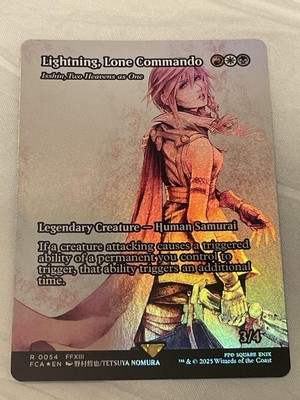 MTG FF 孤高の戦士、ライトニング 継承史 foil MTG FF 孤高の戦士