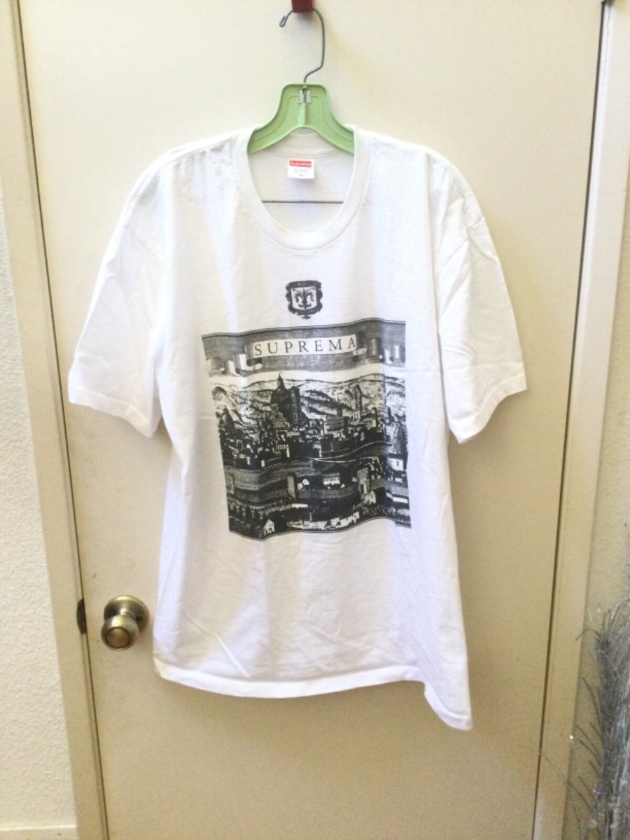 SUPREME FIORENZA SUPREMA WHITE WITH BLACK PRINT T-SHIRT 100