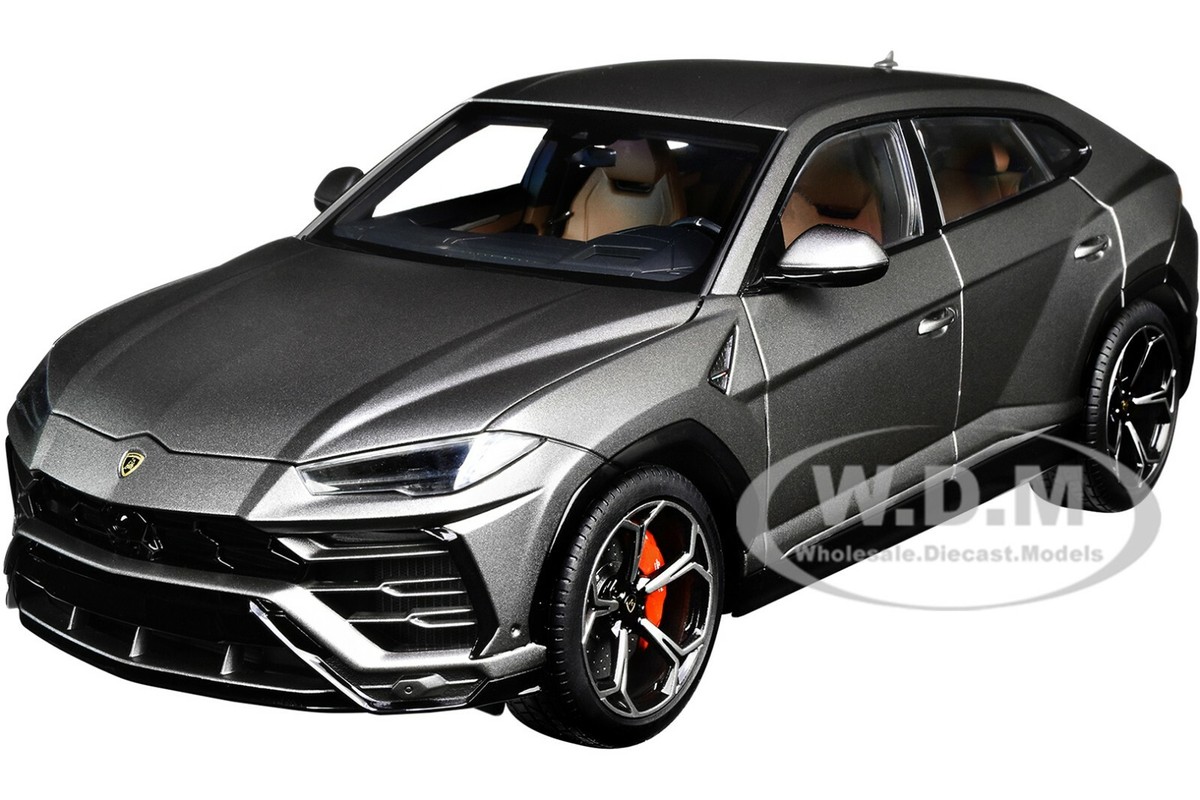 LAMBORGHINI URUS GRIGIO LYNX GRAY METALLIC 1/18 MODEL CAR BY