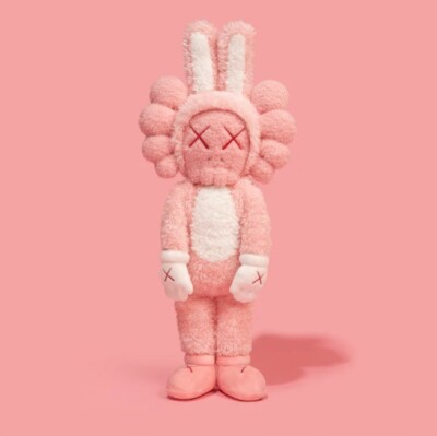2023 KAWS Accomplice Plush Pink Limited Edition #598 of 2000 **In