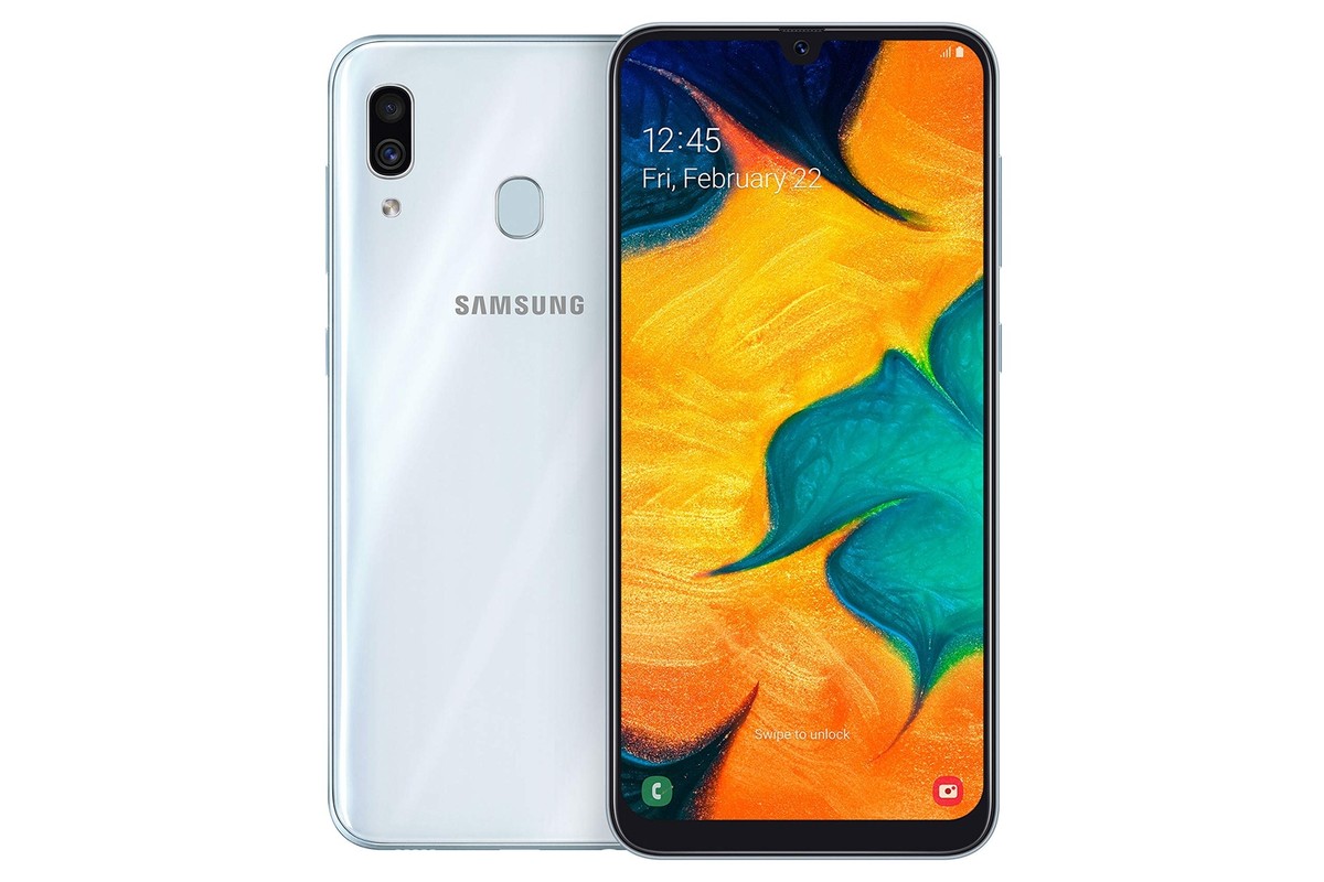 Samsung Galaxy A30 スマートフォン 本体 ホワイト レッド Samsung