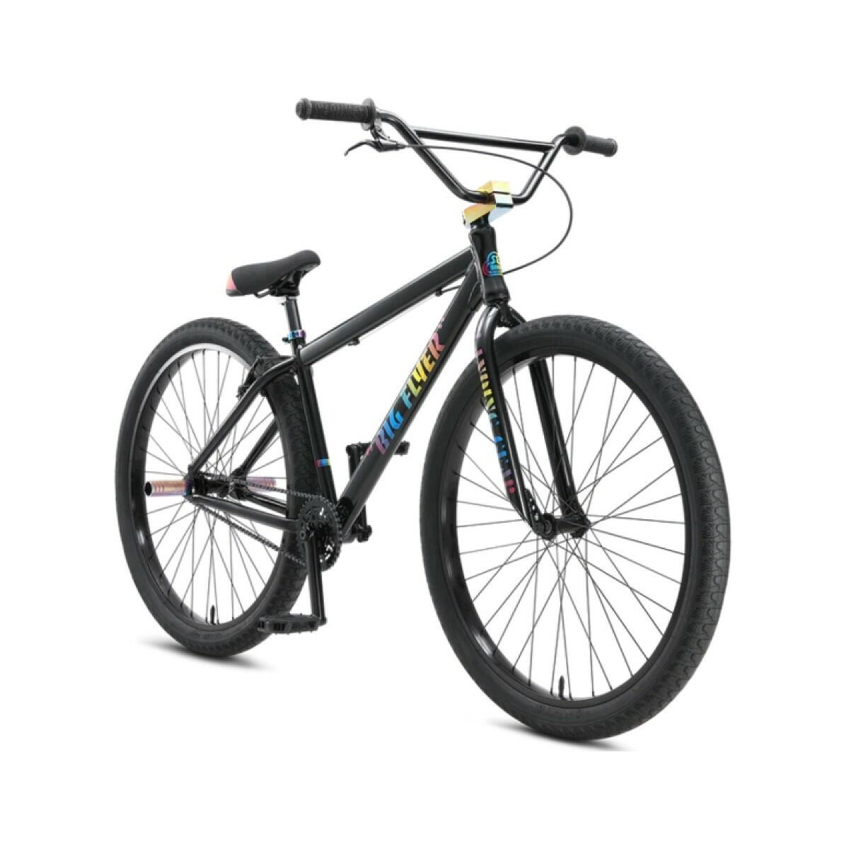 SE Bikes Big Flyer 29 Bike Slick Mode Black BMX Cruiser Wheelie