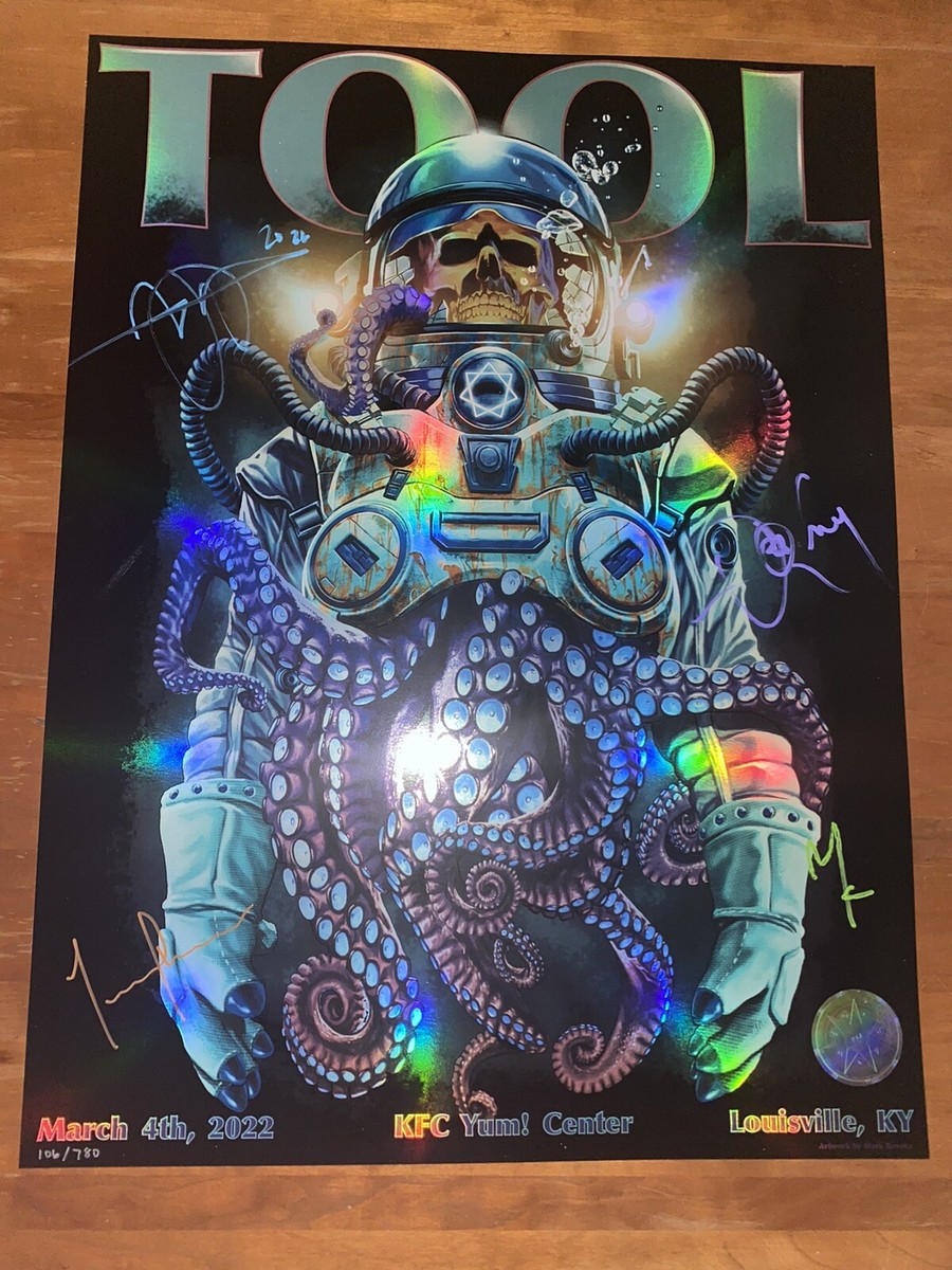 Tool Poster 3/4/22 KFC Yum Center Louisville Kentucky Mark Brooks