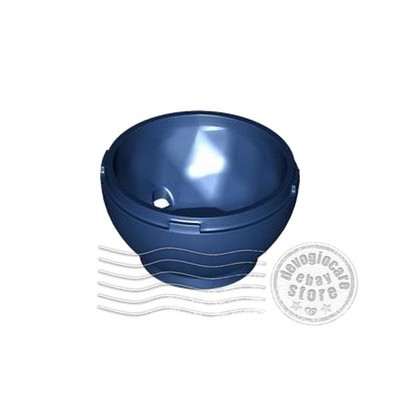 2x LEGO 24130 Container Faceted (Dragon Egg) 4x4x1 2/3 Dark Blue