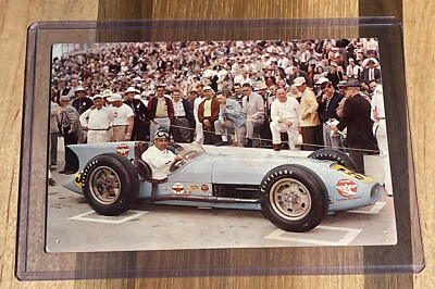 Vintage 3x5 Indianapolis Motor Speedway Postcard, Paul Russo in