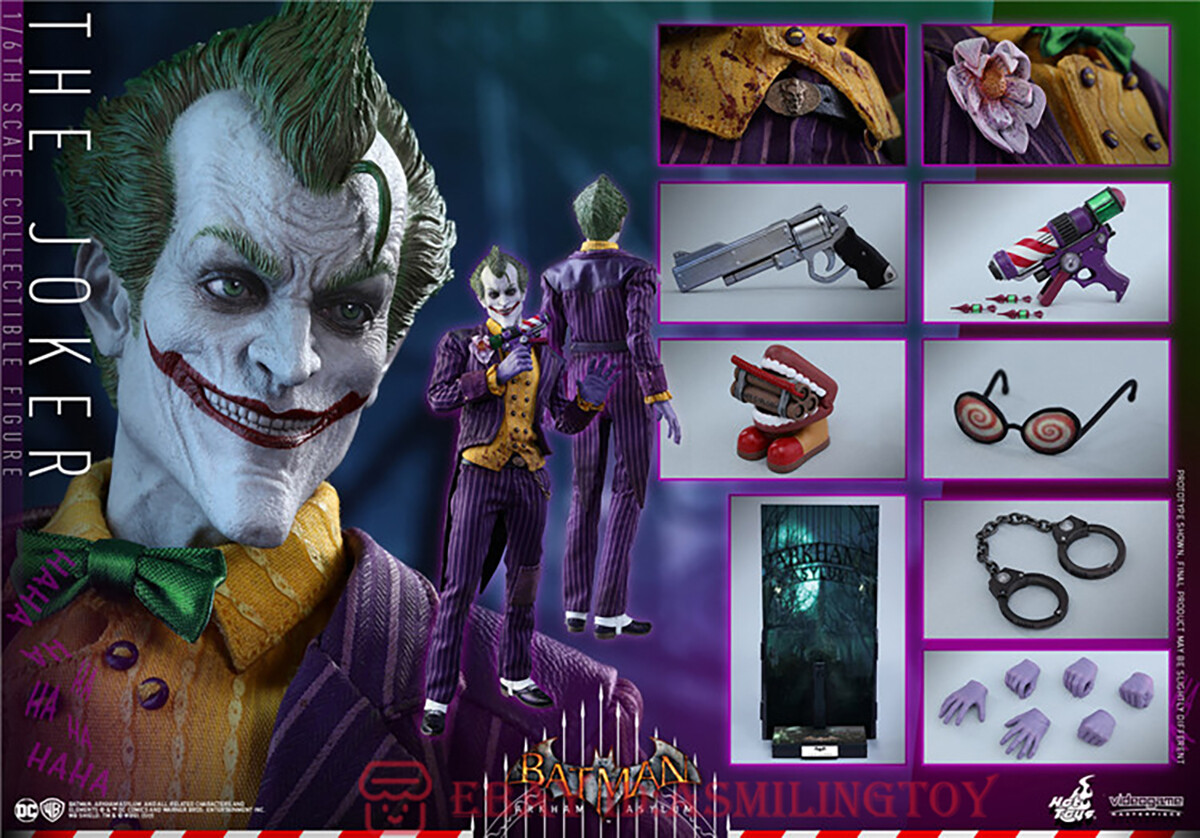 1/6 Hot Toys VGM 27 Batman Arkham Asylum Joker 12'' Action Figure