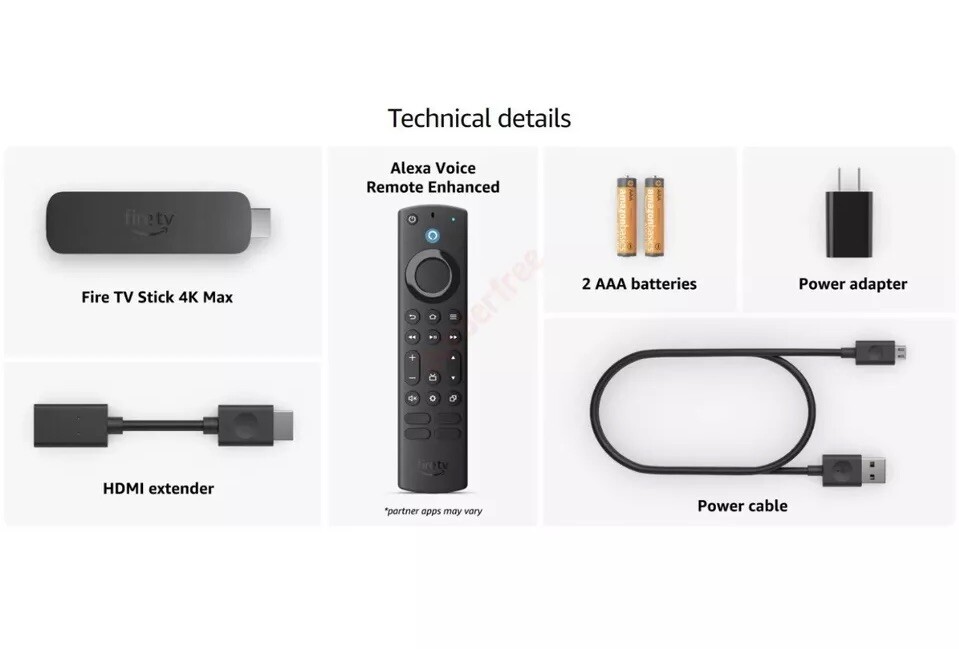 AMAZON FIRE TV Stick 4K MAX 16GB - Wi-Fi 6E - Streaming Device