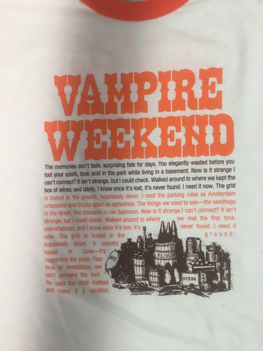 2024 Zabar's Vampire Weekend Shirt XXL Madison Square Garden Tour