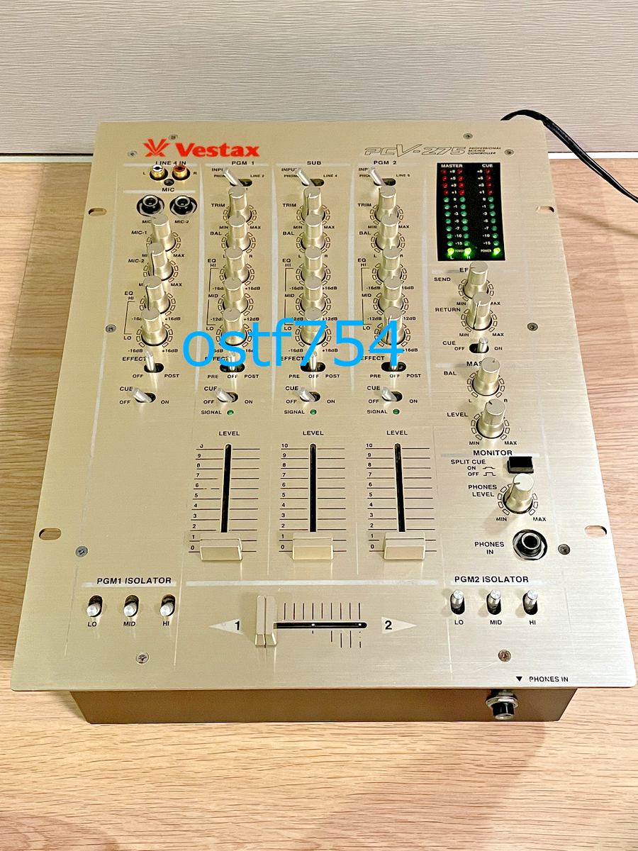 VESTAX ベスタクスPCV-275 縦横フェーダーメンテナンス