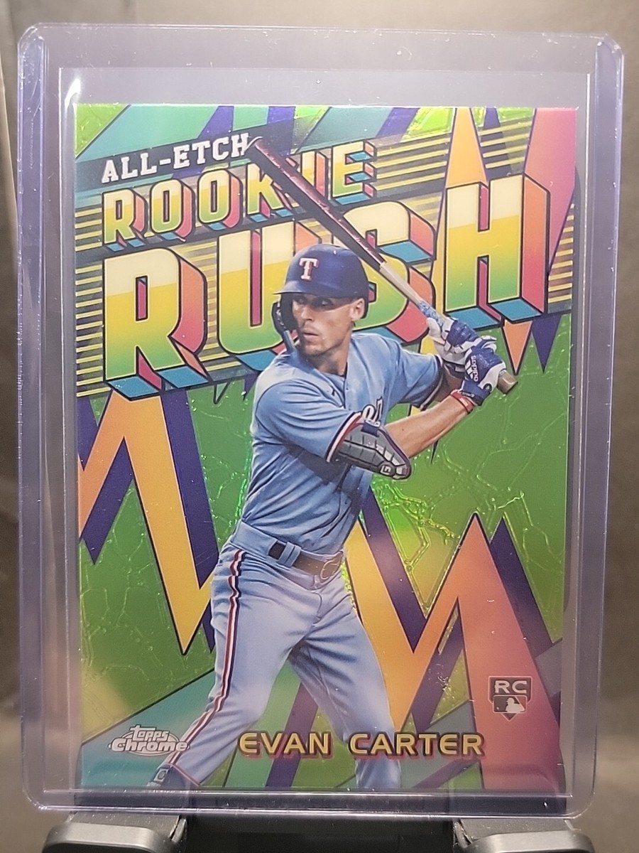 2024 Topps Chrome Evan Carter All Etch Rookie Rush RC Texas