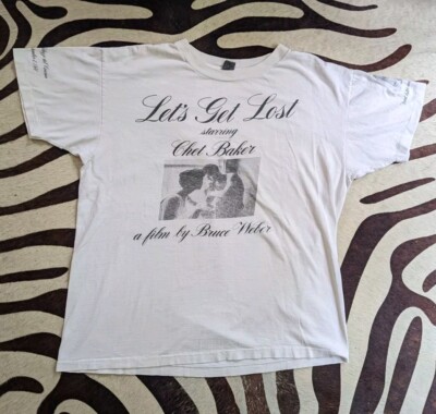 Rare 80s Vintage Bruce Weber Lets Get Lost Shirt Chet Baker Jazz