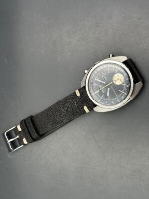 Vintage Oct/1974 Seiko 6139-6012 Reverse Panda Dial Chronograph