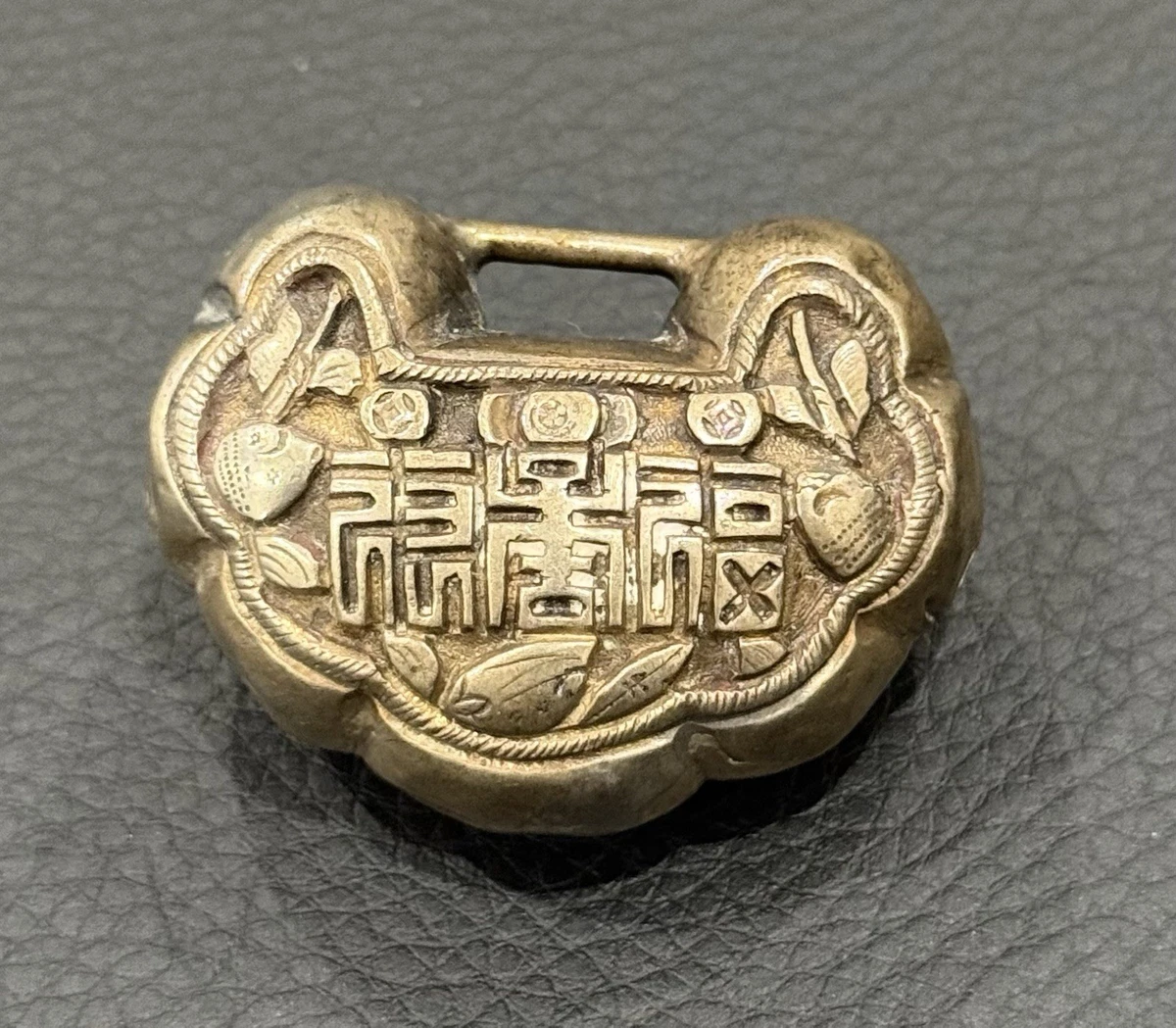 古董原版银色中国风项链和吊坠| eBay