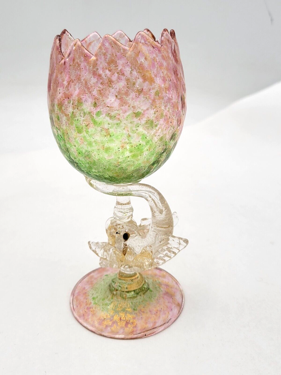 Salviati｜murano/ムラーノ｜ガラスオブジェクト｜赤｜鳥｜ Salviati