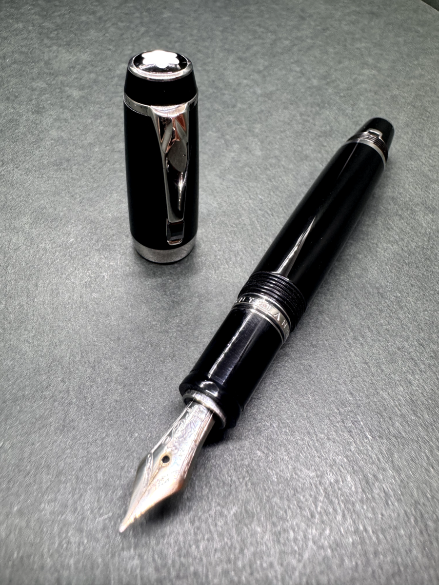 N-MINT] MONTBLANC BOHEME NOIR Fountain Pen Retractable-nib 14K 585