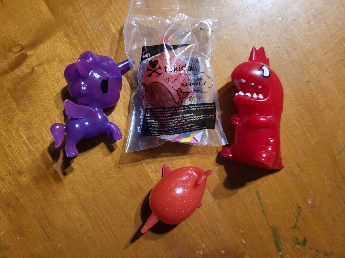 LOT of 4 Sonic Wacky Pack Kids Meal Tokidoki Toys Cherry Cold