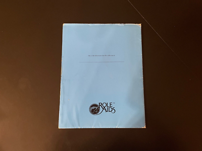 Mayfair Role Aids Nanorien Stones Blue Folder AD&D Module 1982 GD