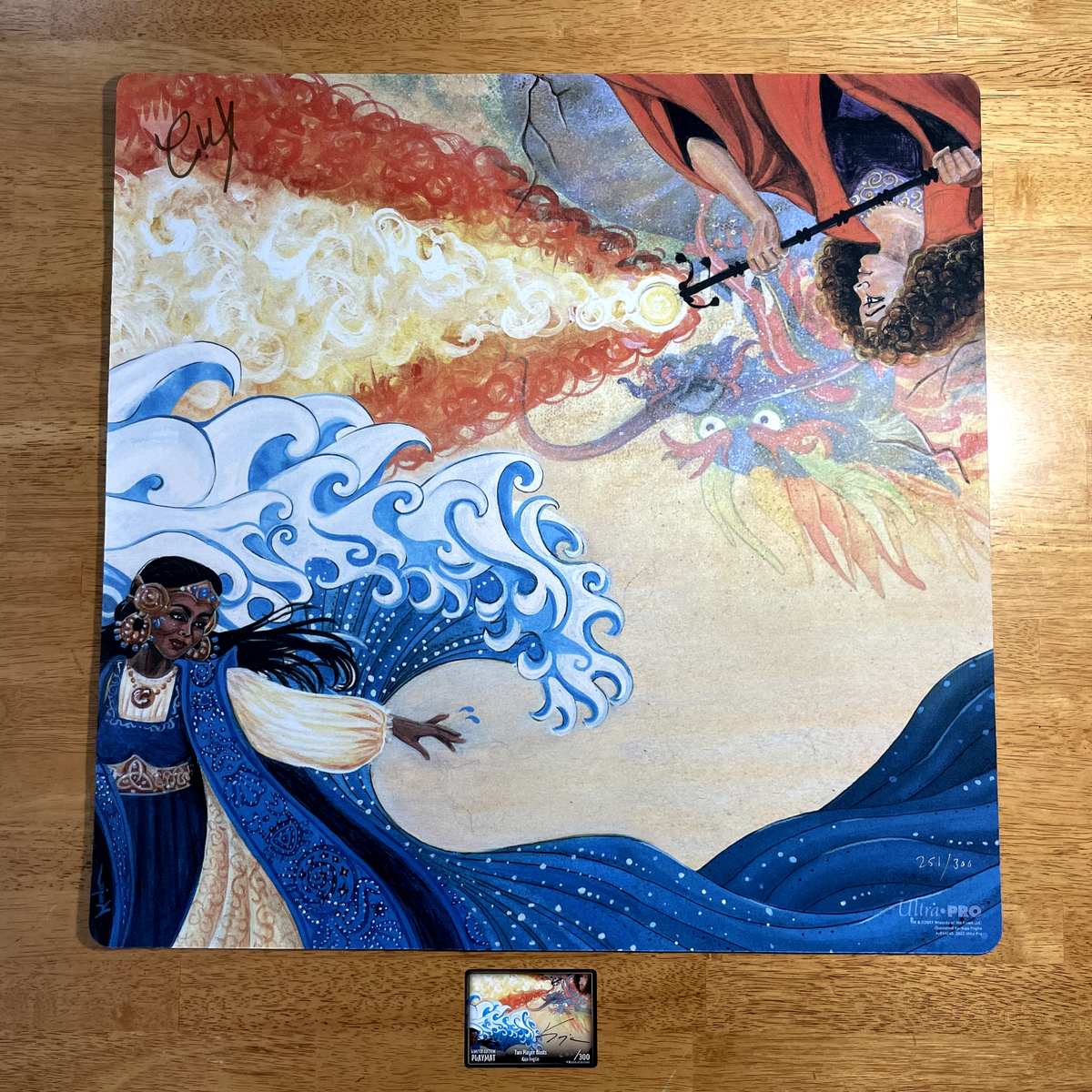 水流破 紅蓮破 Hydroblast Pyroblast プレイマット 水流破・紅蓮破