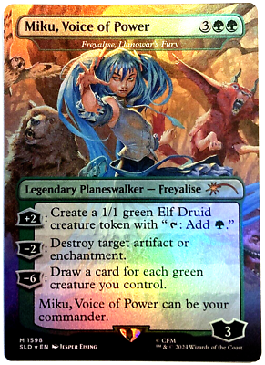 MTG Miku, Voice of Power RAINBOW FOIL Secret Lair x Hatsune Miku