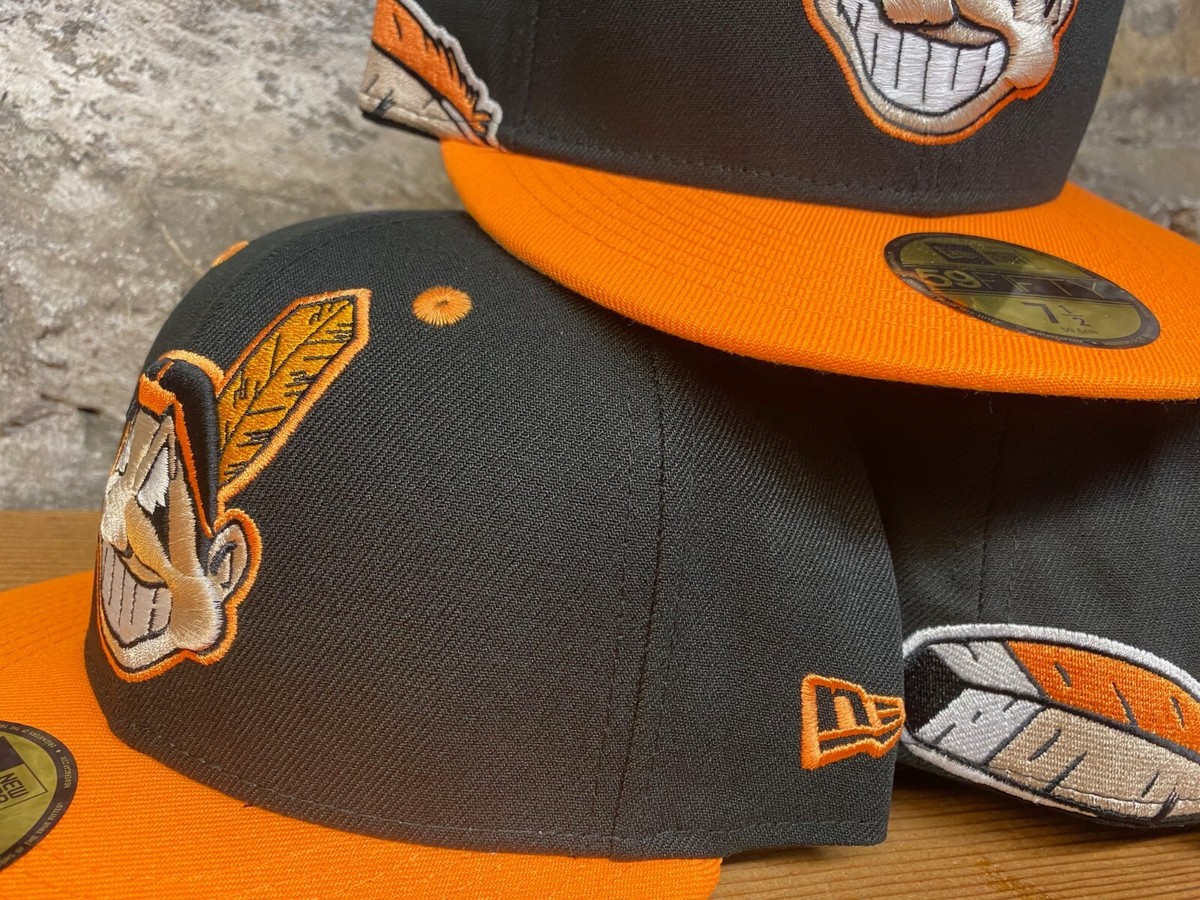 Cleveland Indians Wahoo New Era Fitted Club 59Fifty Feather Hat