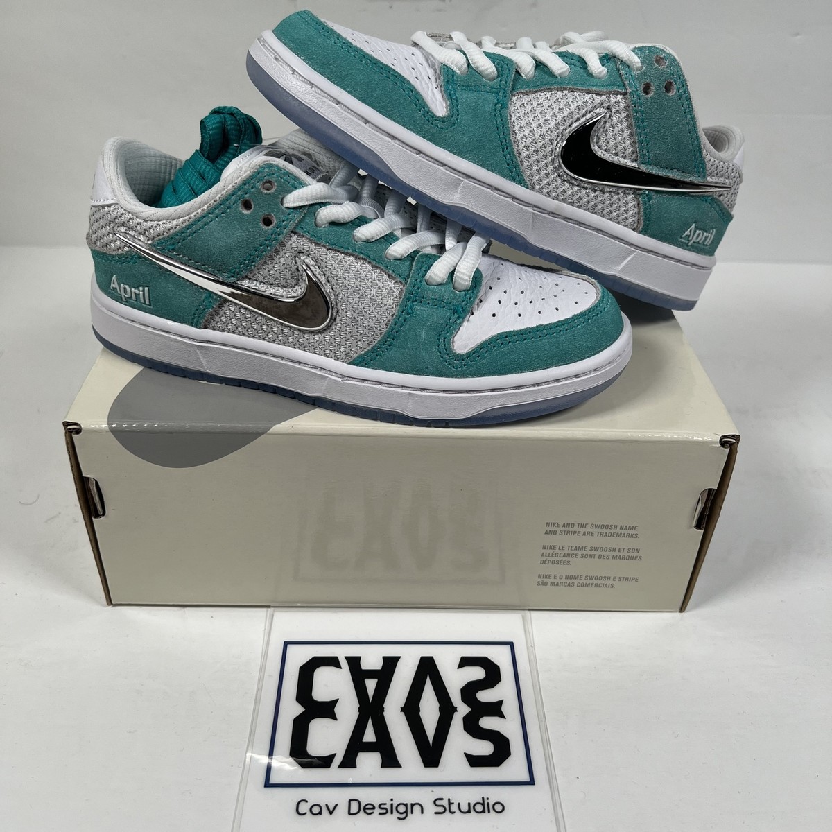 Nike SB Dunk Low Pro QS X April Skateboards Little Kids Shoe Size