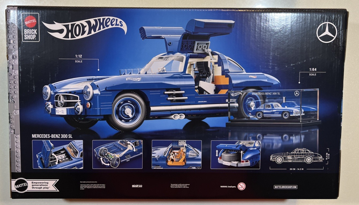Mattel Brick Shop Hot Wheels Mercedes-Benz 300 SL IN HAND & SHIPS