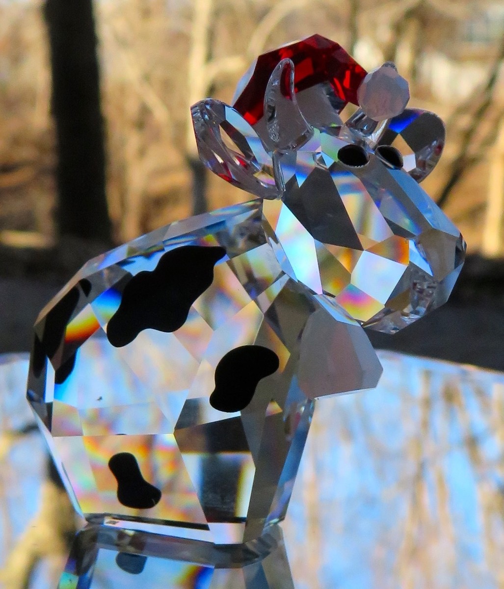 SWAROVSKI Crystal 2016 Santa Country Mo Moose Figurine in Hat Mint