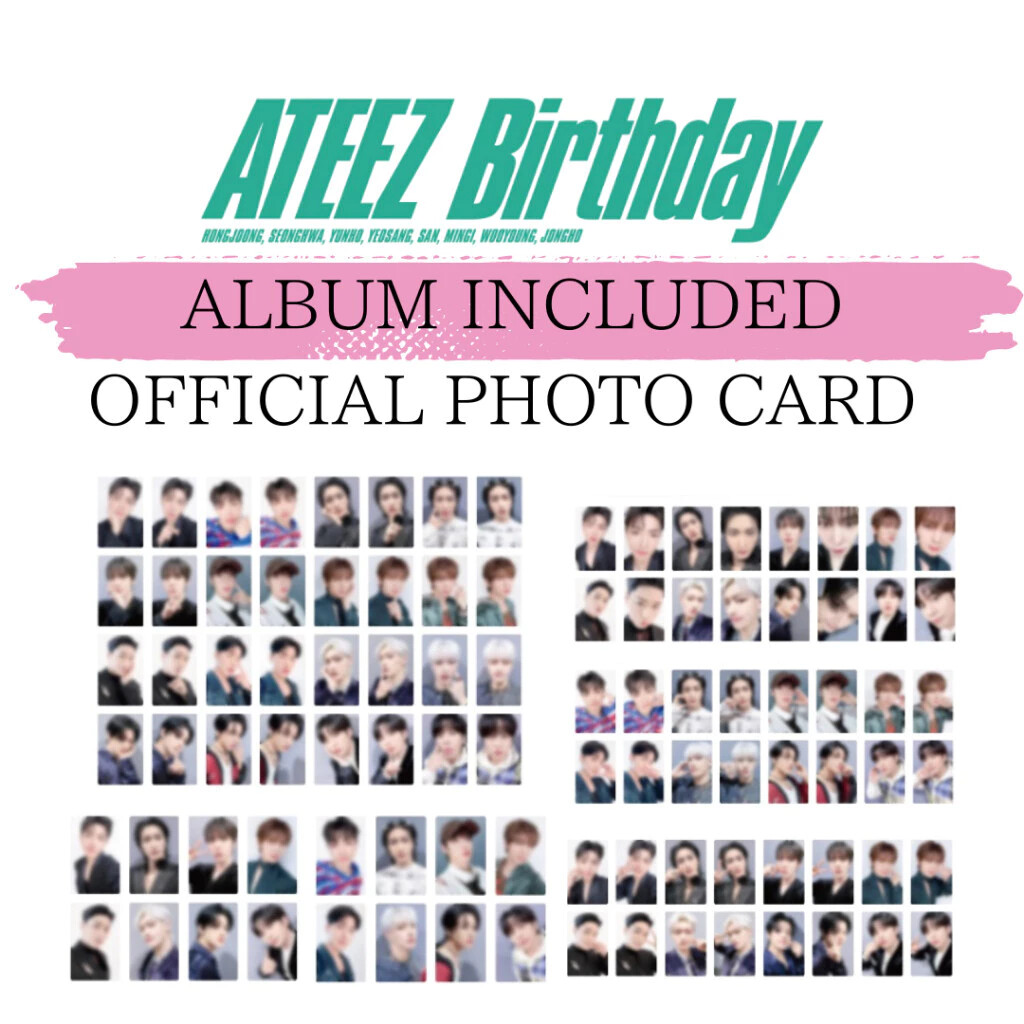 ATEEZ Birthday JAPAN 4th SINGLE ALBUM PHOTO CARD OFFICIAL | eBay
