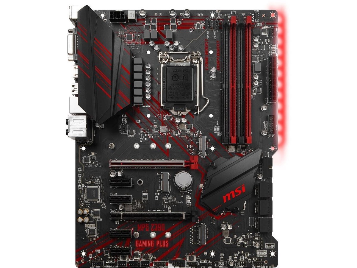 MSI MPG Z390 GAMING PLUS LGA 1151 Intel Z390 SATA 6Gb/s ATX Intel