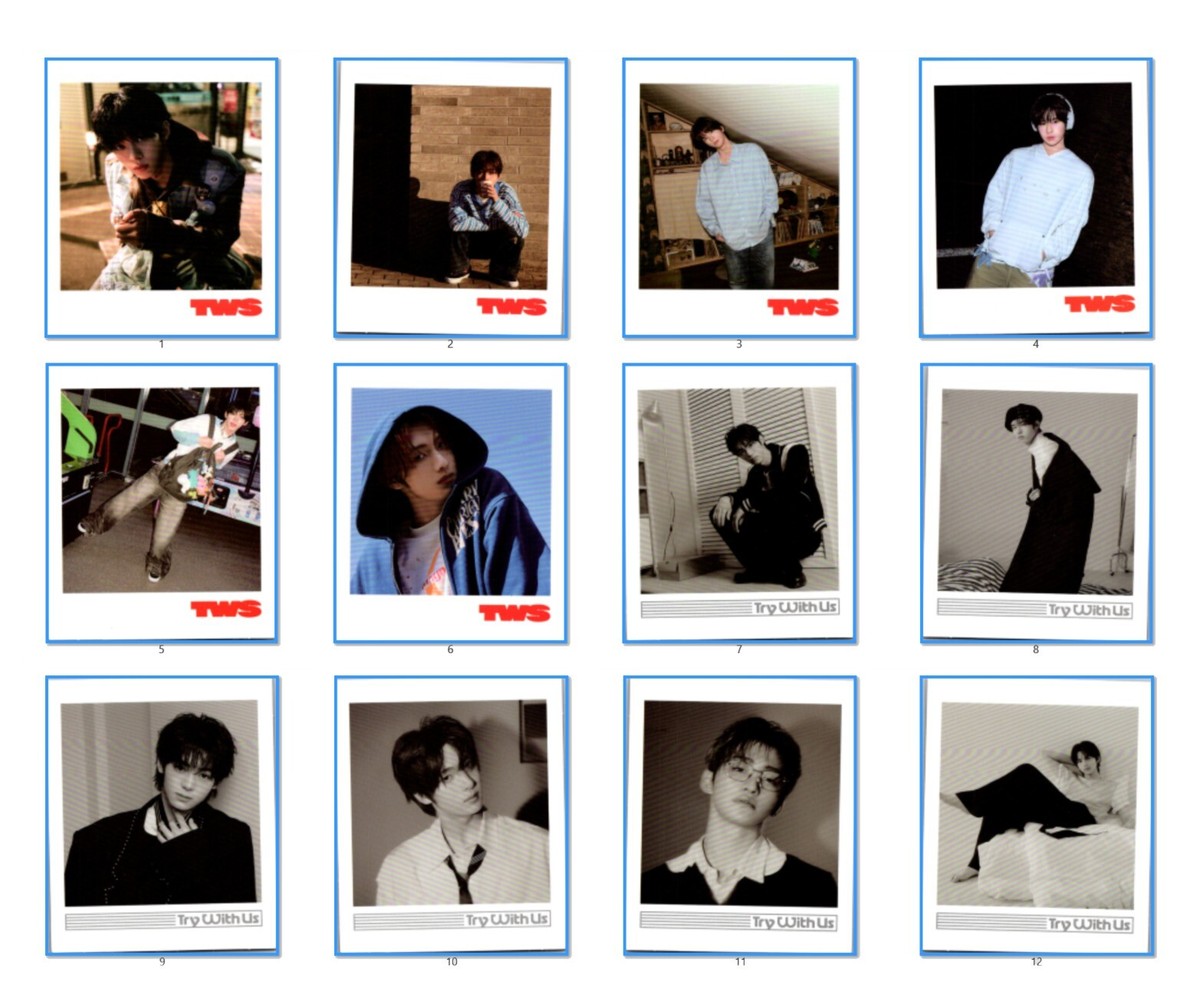TWS TRY WITH US 直筆 サイン入り 生写真 シニュ tws シニュ 生写真