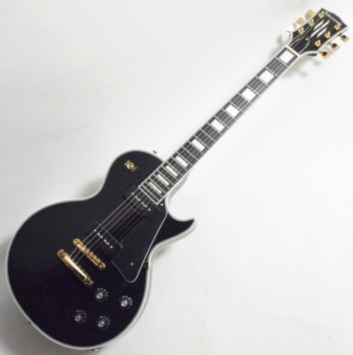 Edwards E-LP-CTM/P P90 Black Les Paul Type Electric Guitar From