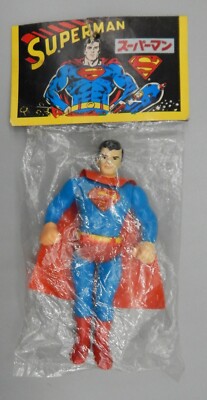 1979 vintage Japanese SUPERMAN soft vinyl action figure DC comics
