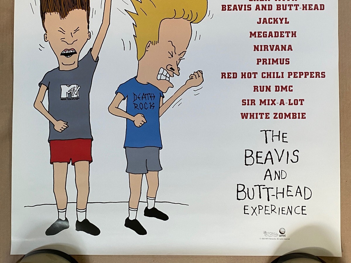 ☆Beavis and Butthead☆ ポスター Vintage MTV ☆Beavis and Butthead