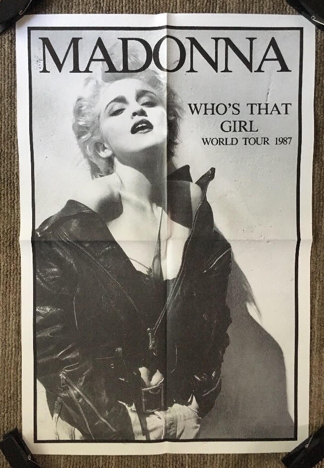 Madonna Who's That Girl Tour '87 Vintage Poster Retro Music Pin-up
