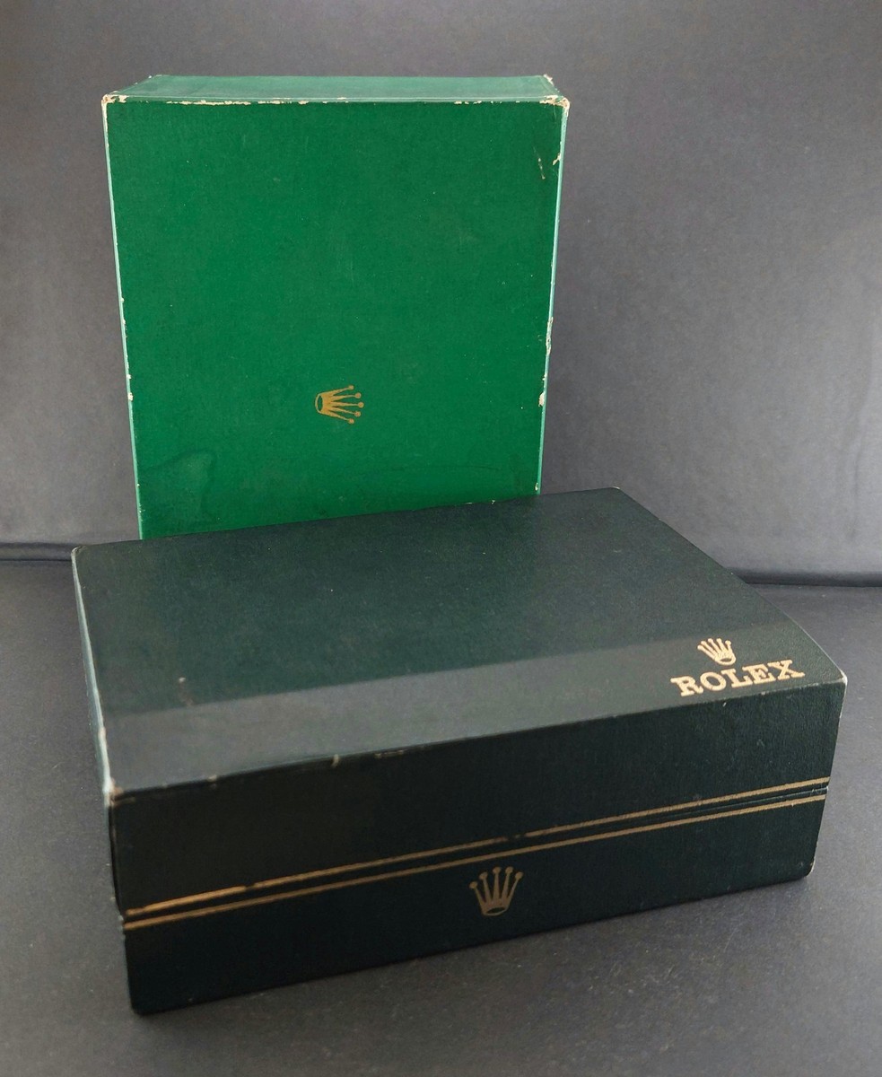 Vintage ROLEX Green BOX Set for Datejust Reference 1601. Circa