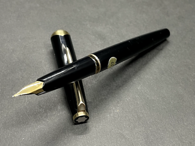 Excellent] MONTBLANC 121 Vintage Black Fountain Pen Cartridge 18K