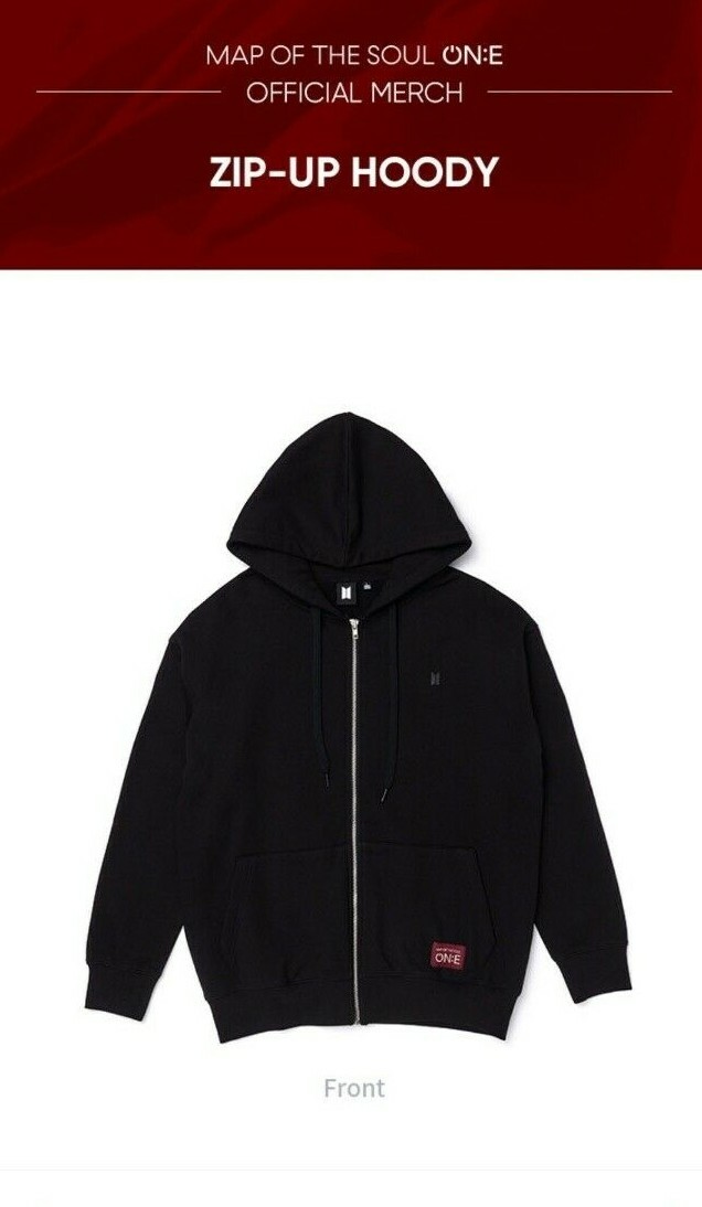 Official BTS MOTS ON:E Concert ZIP-UP HOODIE HOODY - M size | eBay