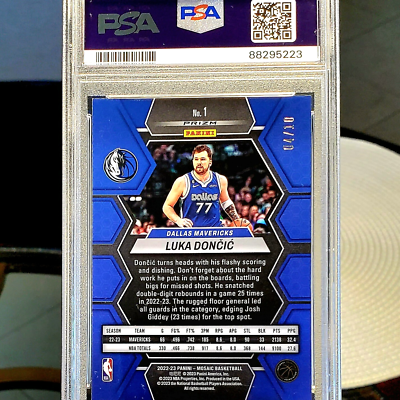 💥/10!💥 Luka Doncic - 2022 Panini Mosaic - Fast Break GOLD Prizm