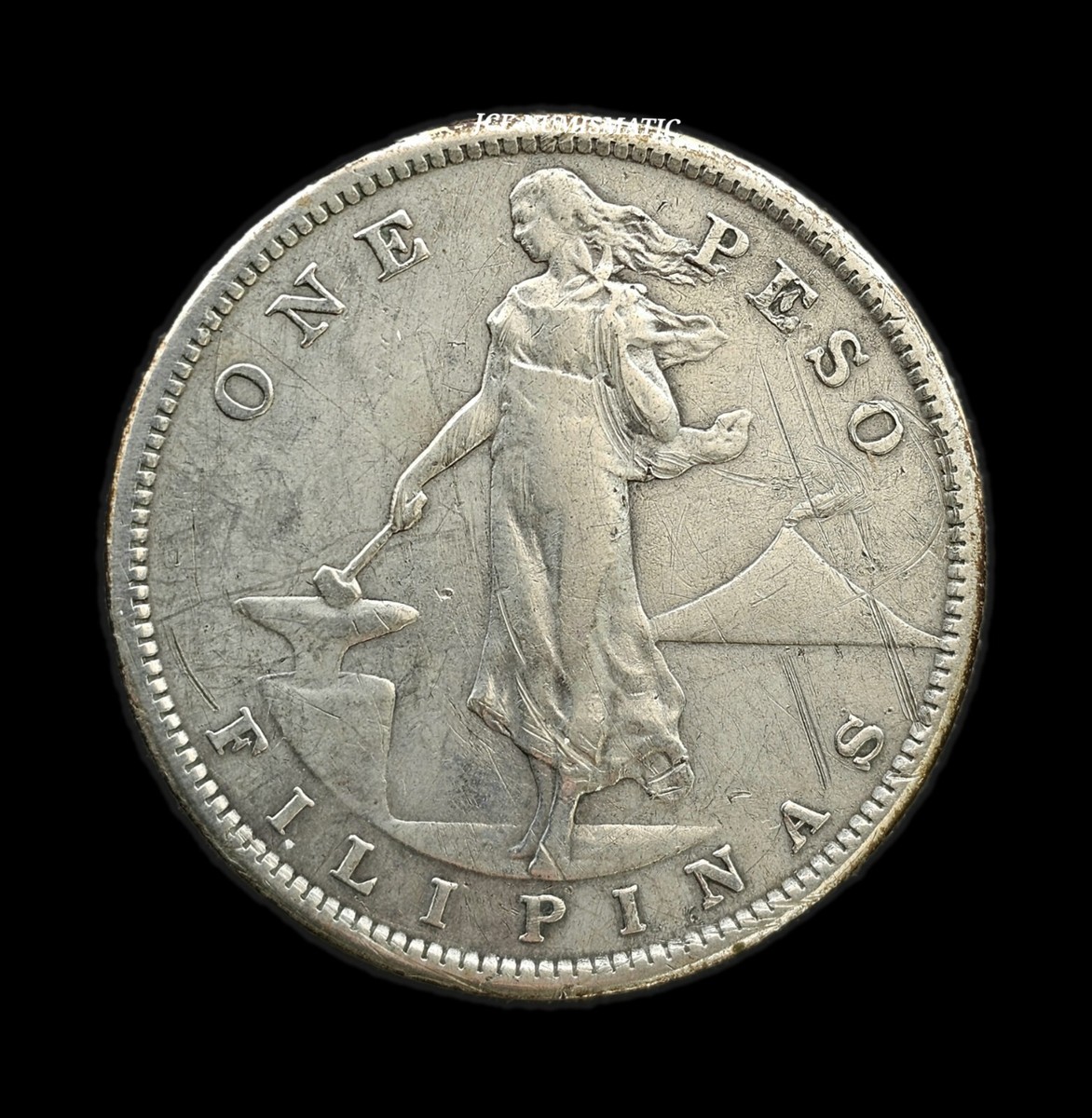 銀貨 特年 1903年 フィリピン 1ペソ 大型銀貨 1903年 フィリピン 1ペソ