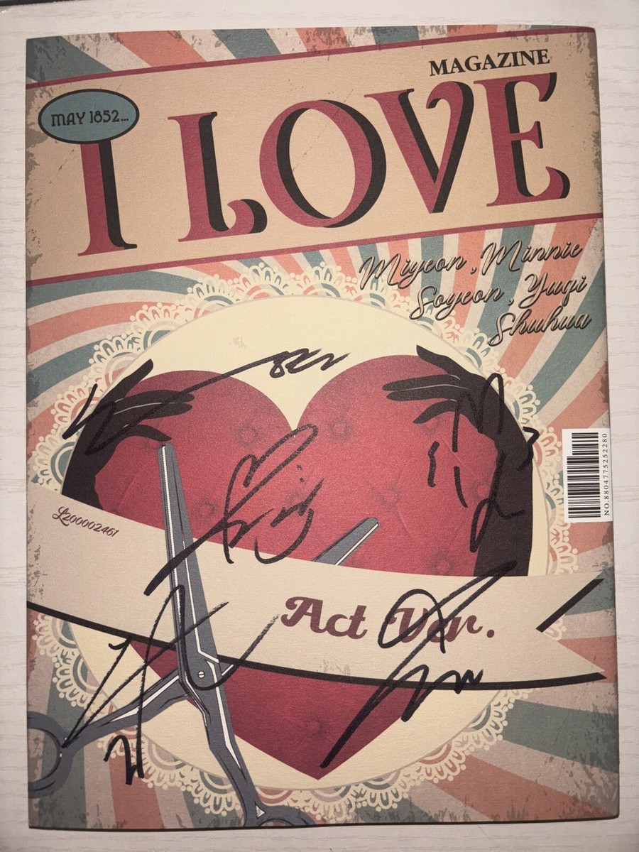 G) I-DLE G IDLE [I LOVE] Autographed Signed Album GIDLE Nxde | eBay