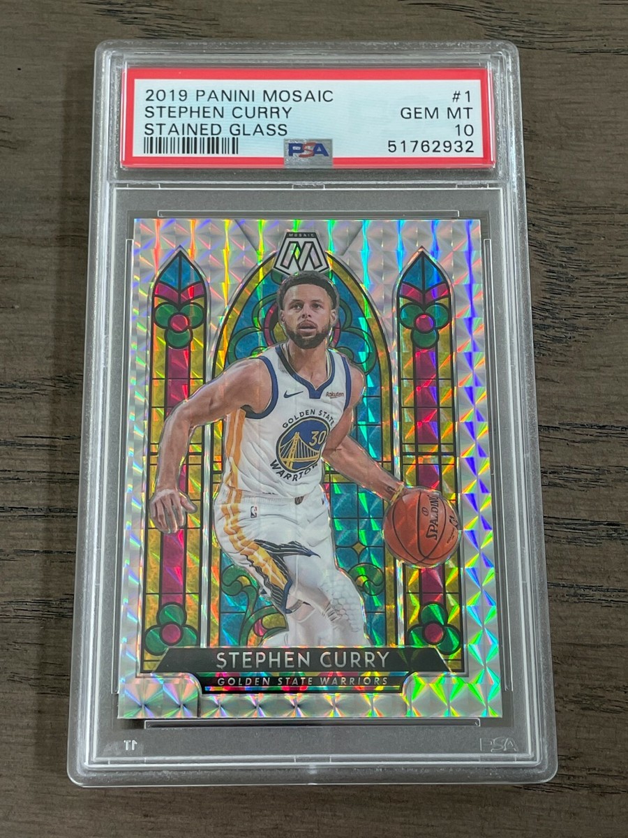 2019-20 Mosaic Stained Glass Stephen Curry #1 SSP PSA 10 GEM MINT