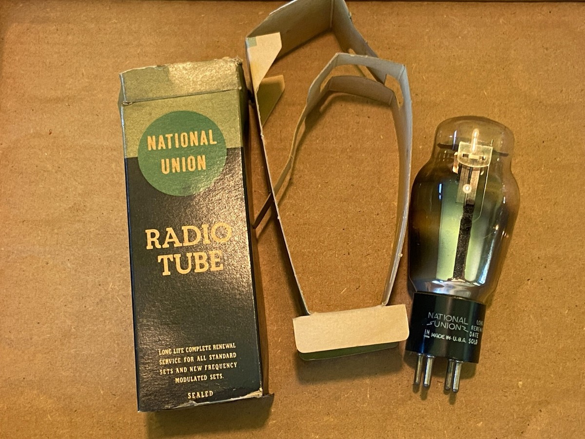 NOS NIB Vintage 1945 National Union Type 46 Tube Tested