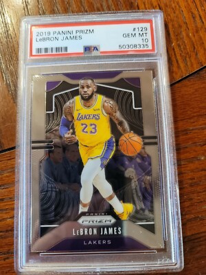 2019-20 Panini Prizm Base #129 LeBron James PSA 10 GEM MINT | eBay