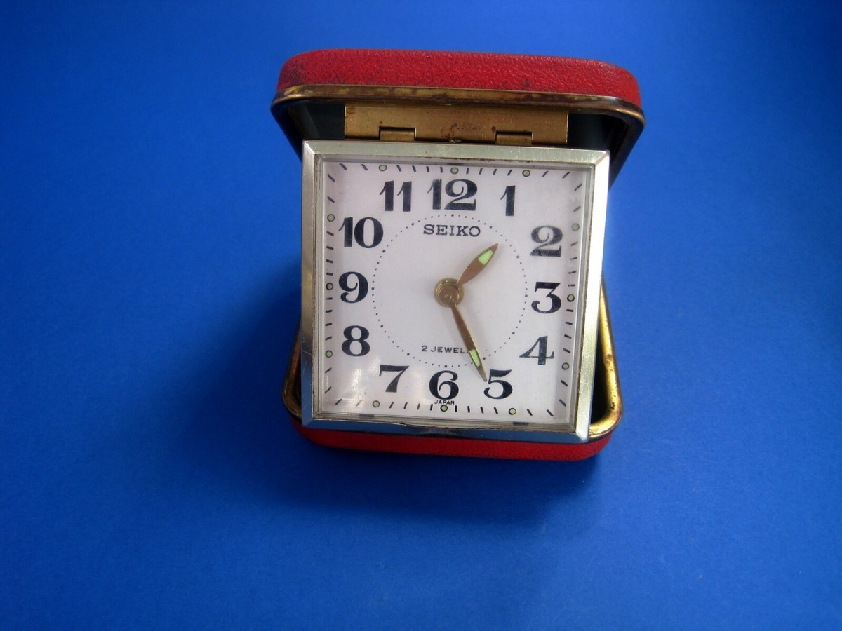 SEIKO 2 Jewels Desk Clock – Made in Japan – Vintage Mechanical