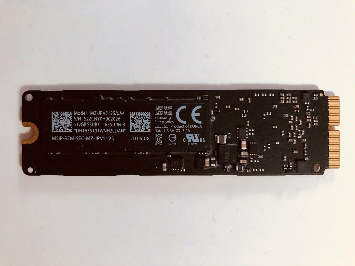 Apple純正 SAMSUNG MZ-JPV512S/0A4 SSD 512GB samsung 512 PCIe SSD