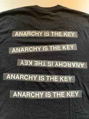 SUPREME X UNDERCOVER ANARCHY TEE - Black LARGE BOX LOGO CDG | eBay