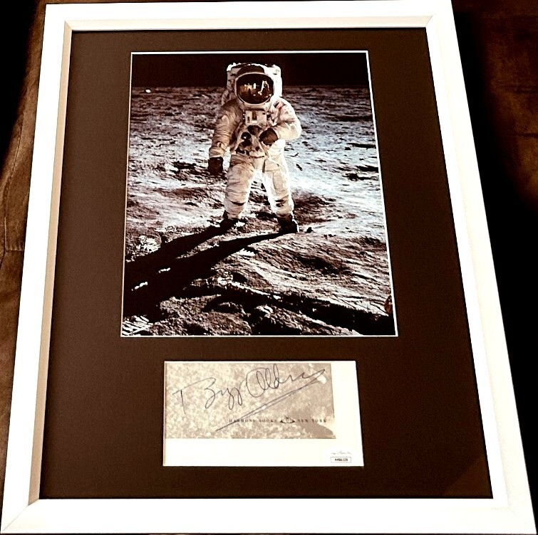 Buzz Aldrin signed autographed custom framed w Apollo 11 8x10