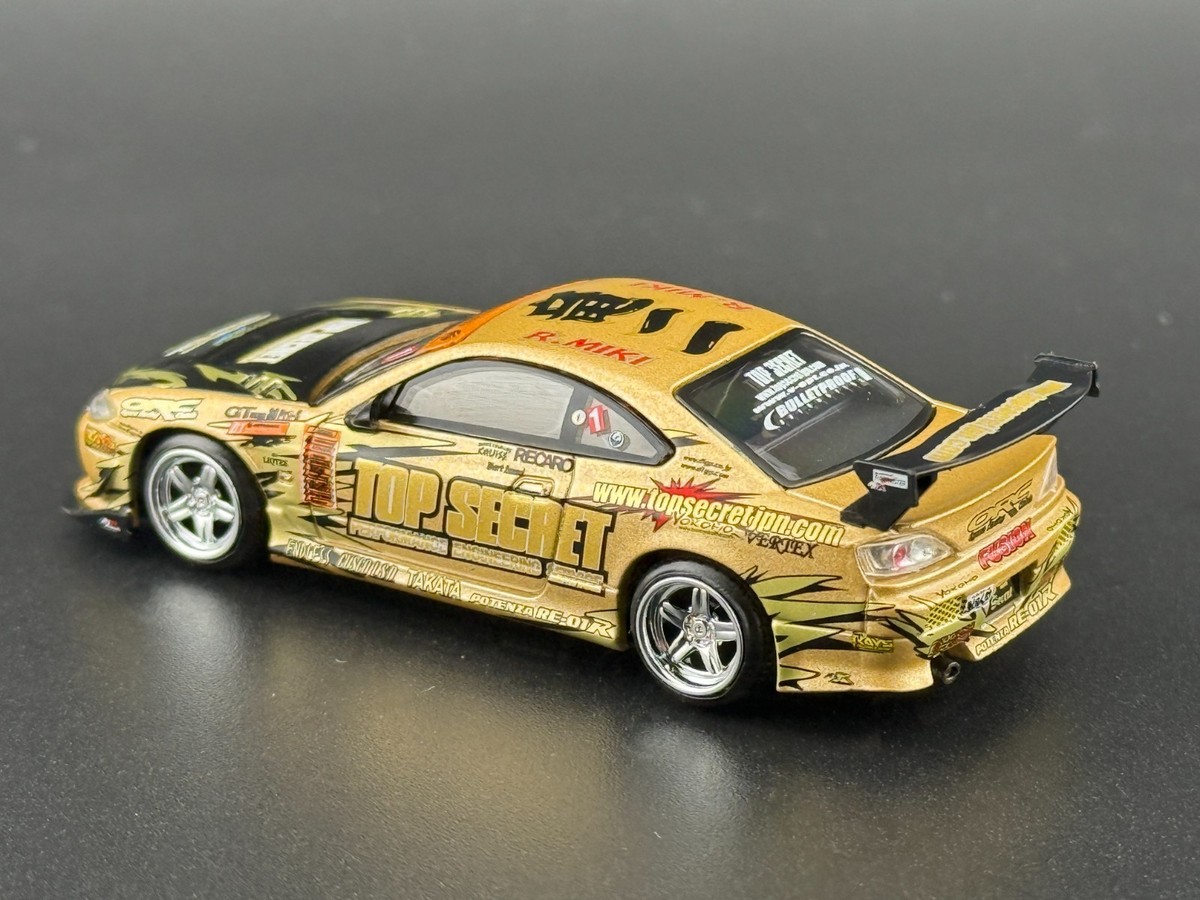 Mini GT Nissan Silvia (S15) Top Secret D1GP Gold #714 1/64 | eBay