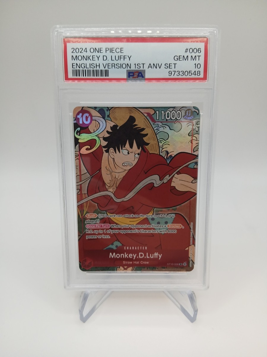 2024 One Piece Monkey.D.Luffy English First Anniversary Set ST10