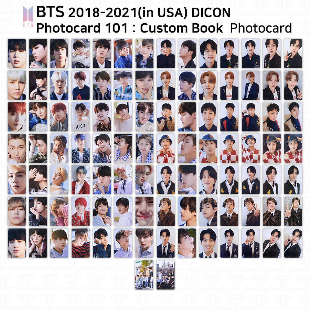 BTS 2018-2021 (in USA) Dicon Photocard 101 : Custom Book Photocard